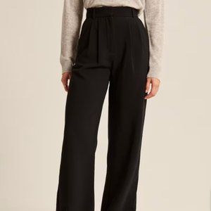 A & F Sloane Tailored Pants size OO/24 short Black NWT